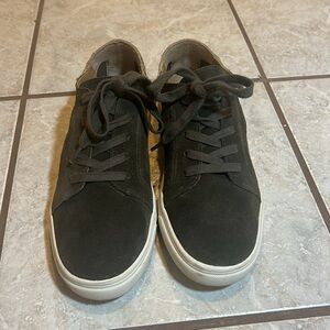 Lucky Brand Loucia Olive Green & Cheetah Suede Sneakers